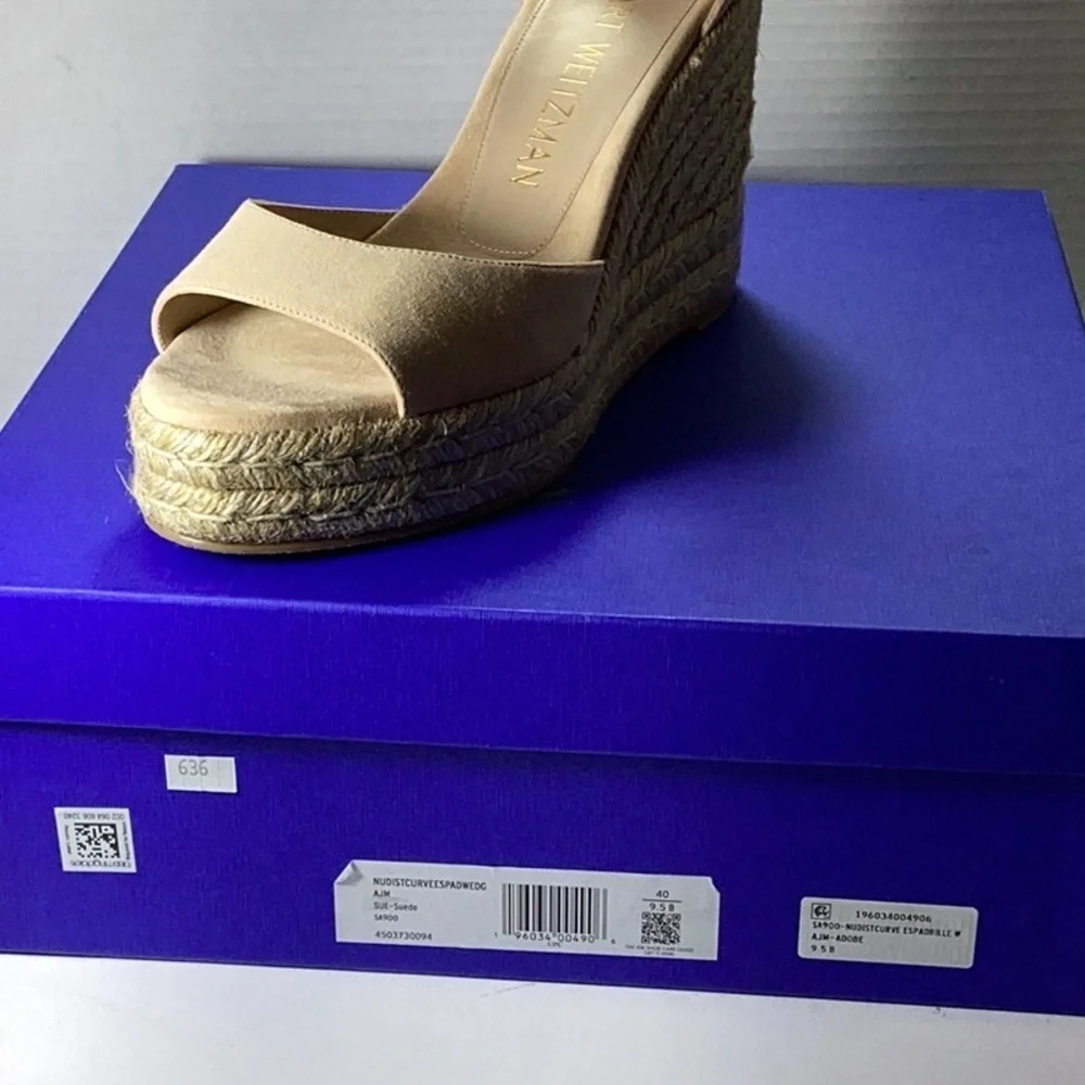 STUART WEITZMAN
NudistCurve leather espadrille wedge sandals - Picture 7 of 10
